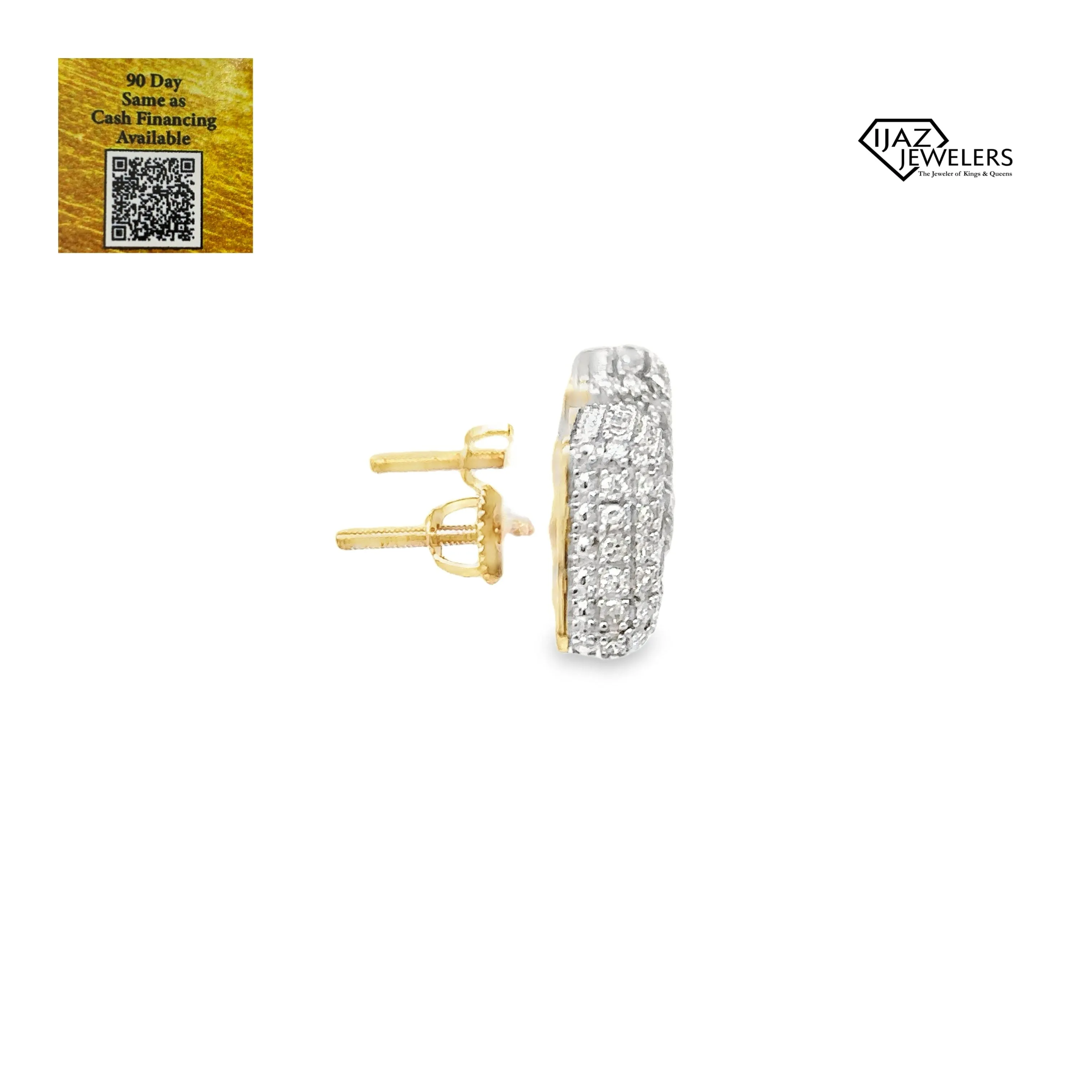 10K Gold 0.85 CTW Diamond Earrings