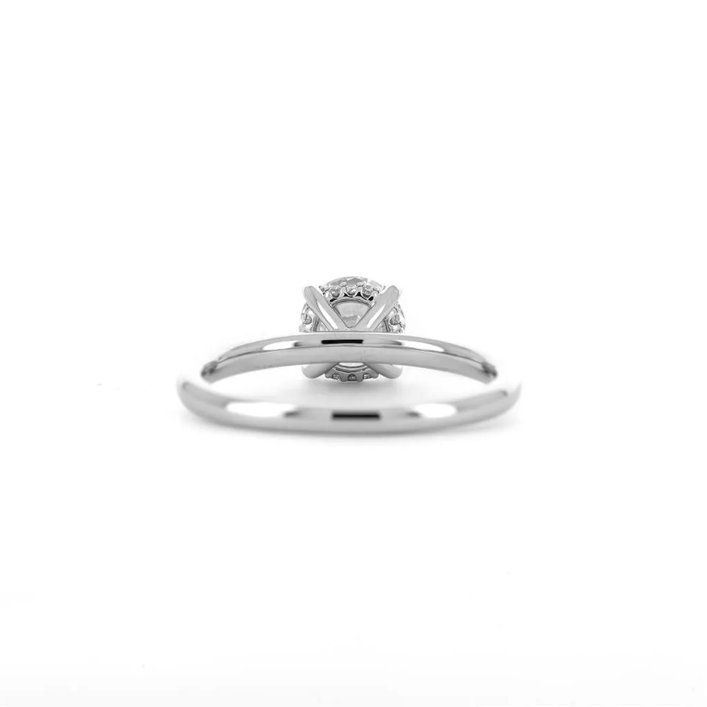 1.12CTW Round Diamond Engagement Ring - 950 Platinum