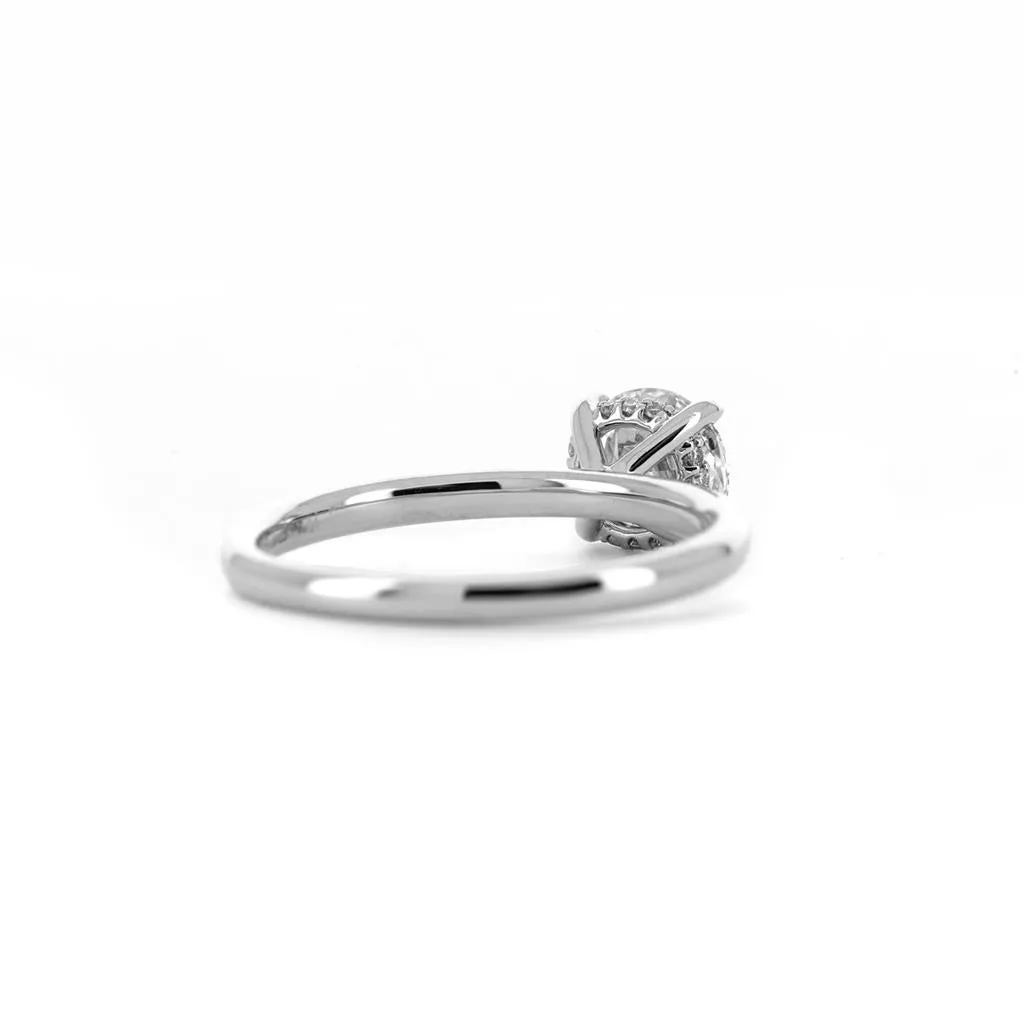 1.12CTW Round Diamond Engagement Ring - 950 Platinum