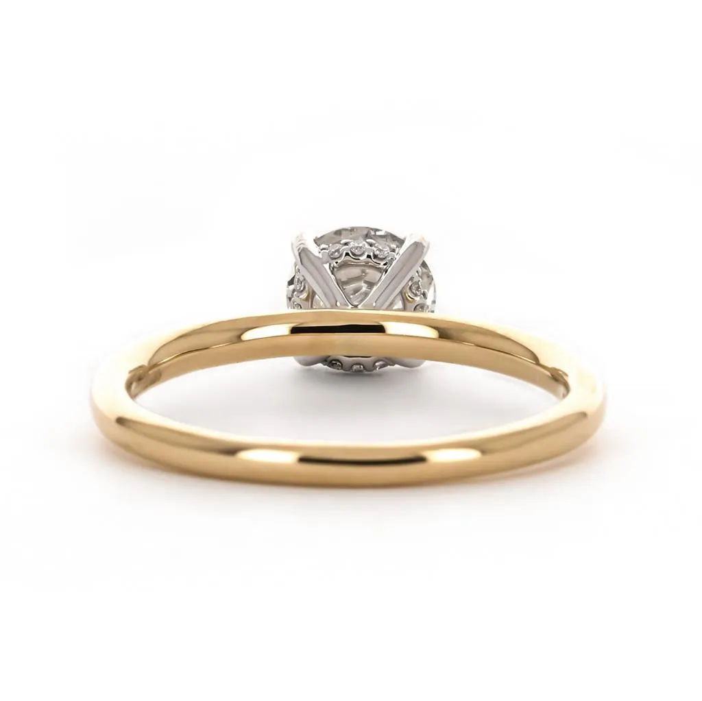 1.15ctw Round Lab-Grown Diamond Engagement Ring, Signature Solitaire - 14K Yellow Gold