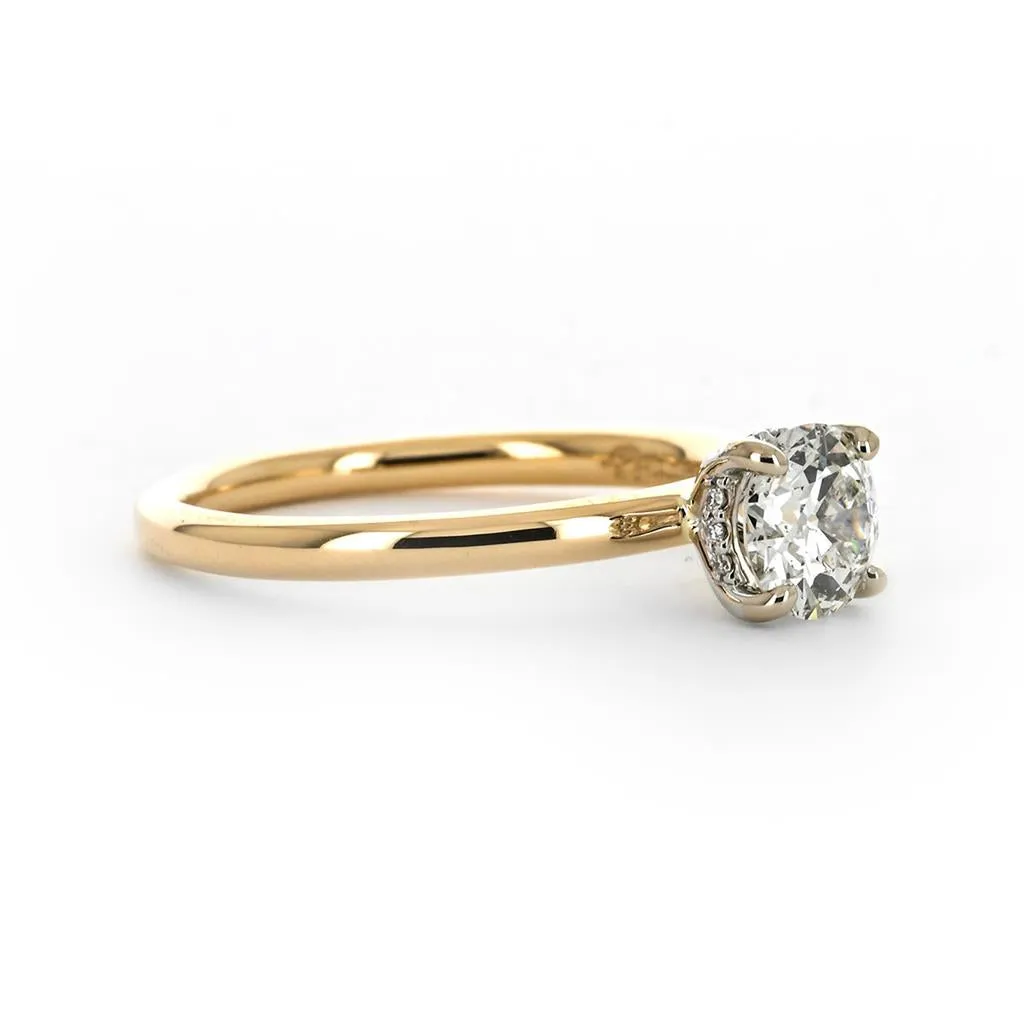 1.15ctw Round Lab-Grown Diamond Engagement Ring, Signature Solitaire - 14K Yellow Gold