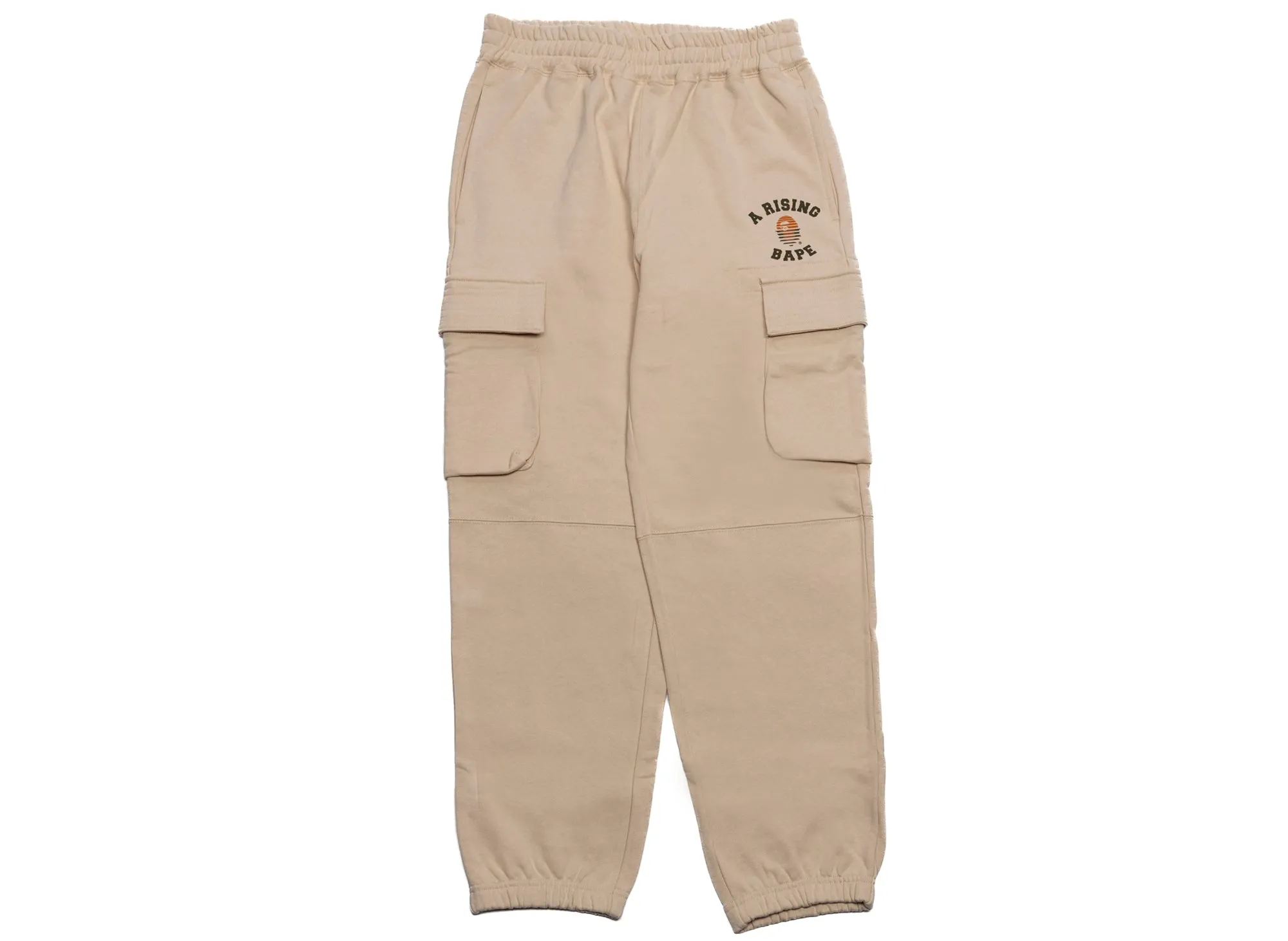 A Bathing Ape A Rising Bape Military Sweatpants in Ivory xld