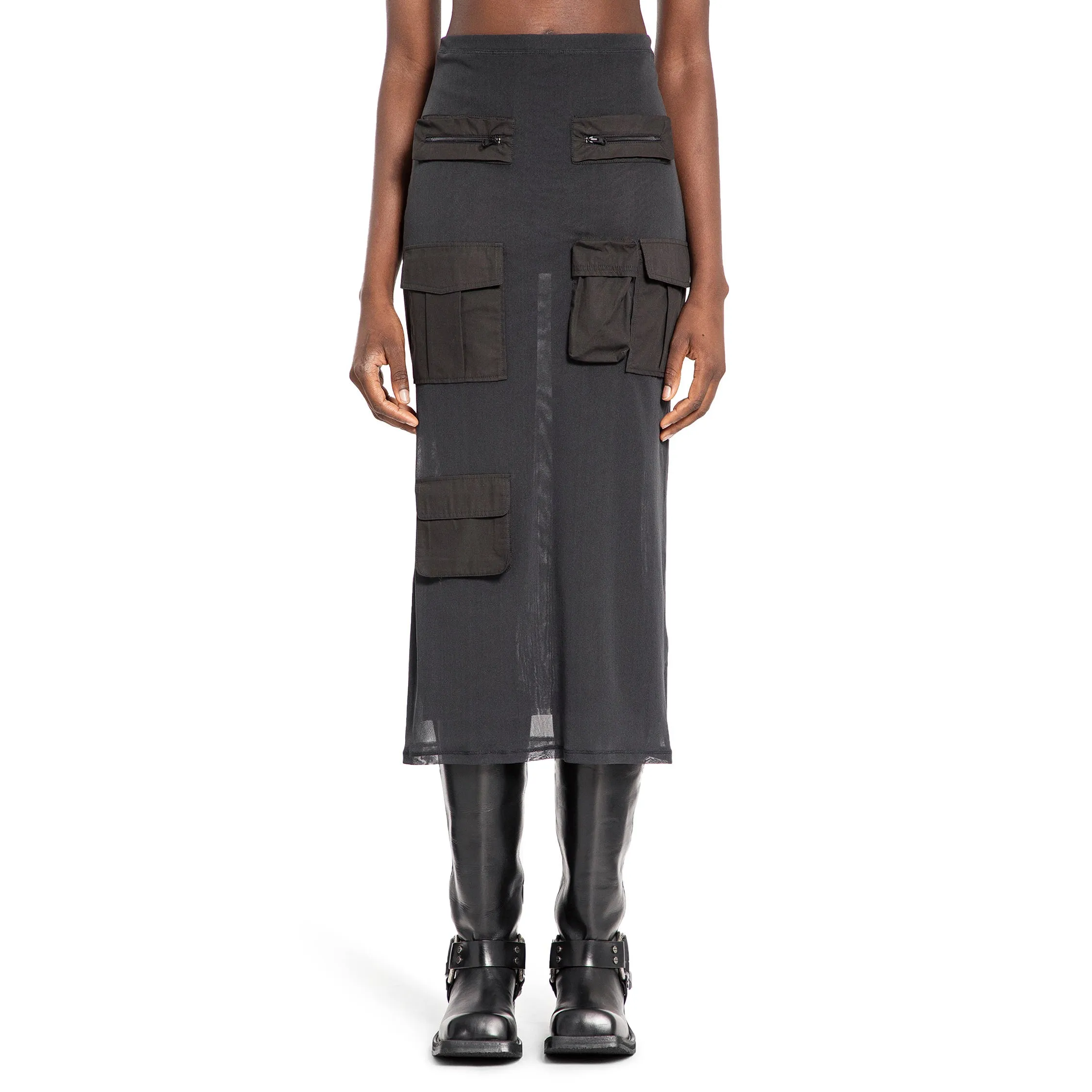 ACNE STUDIOS WOMAN GREY SKIRTS