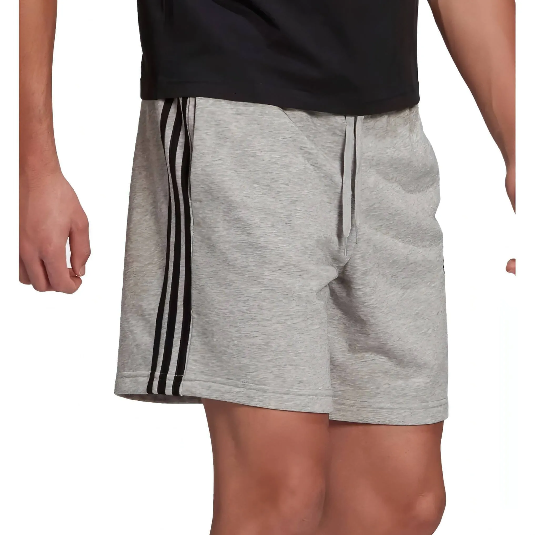 adidas AeroReady Essentials 3 Stripes Mens Training Shorts - Grey