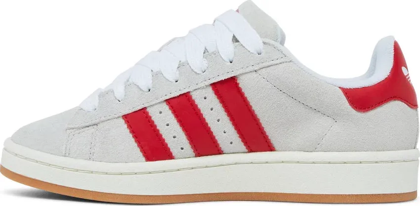 ADIDAS CAMPUS 00S CRYSTAL WHITE BETTER SCARLET (WOMEN'S)