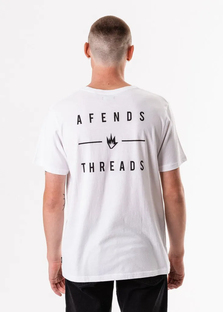 Afends Company Standard Fit Tee White M183010