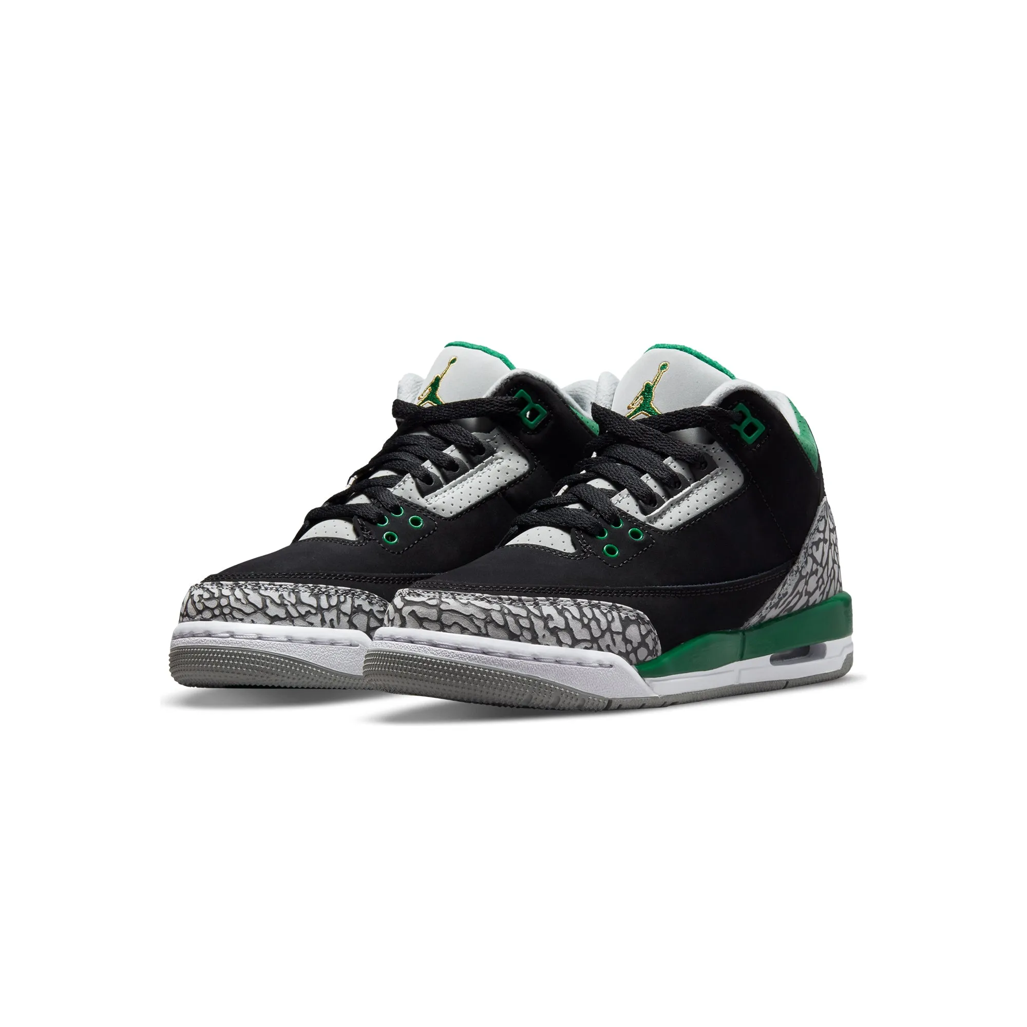 Air Jordan Kids 3 Retro GS Shoes 'Black/Pine Green'