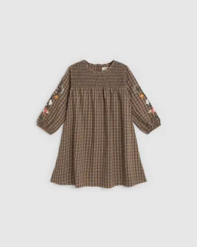 Amelia Dress - Coffee/Black