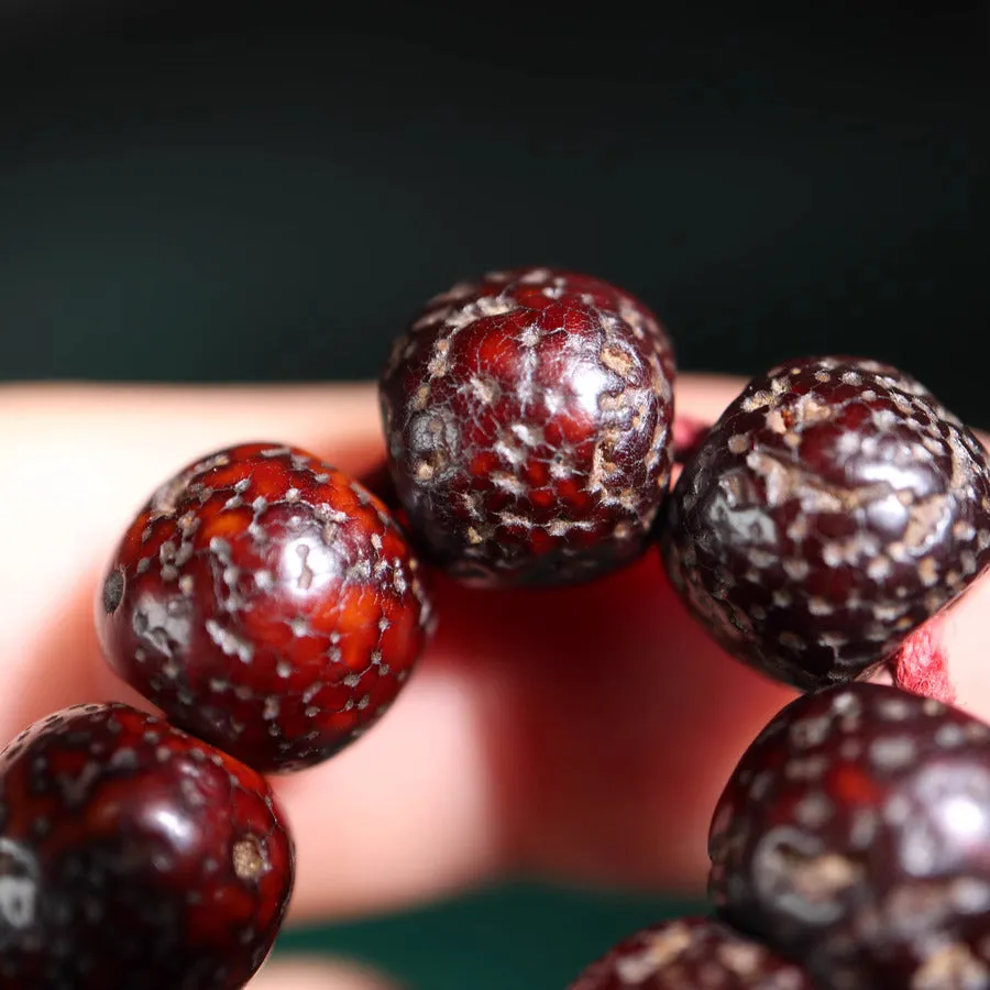 Antique Tibetan Star Moon Bodhi Seed Rosary Beads