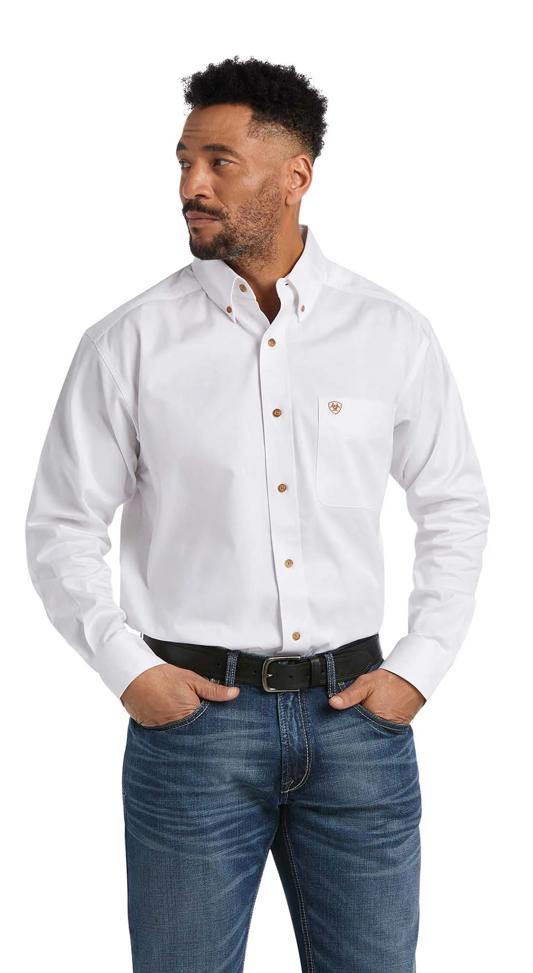 Ariat Men's Solid Twill Classic Fit Shirt