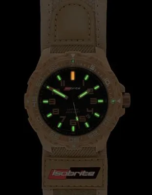 ArmourLite Isobrite Valor Series - Tan Case & Strap - Black Dial - 200m