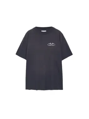 Ashton Tee Serpent in Washed Faded Black