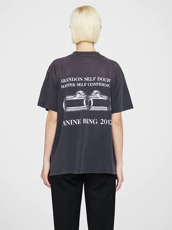 Ashton Tee Serpent in Washed Faded Black