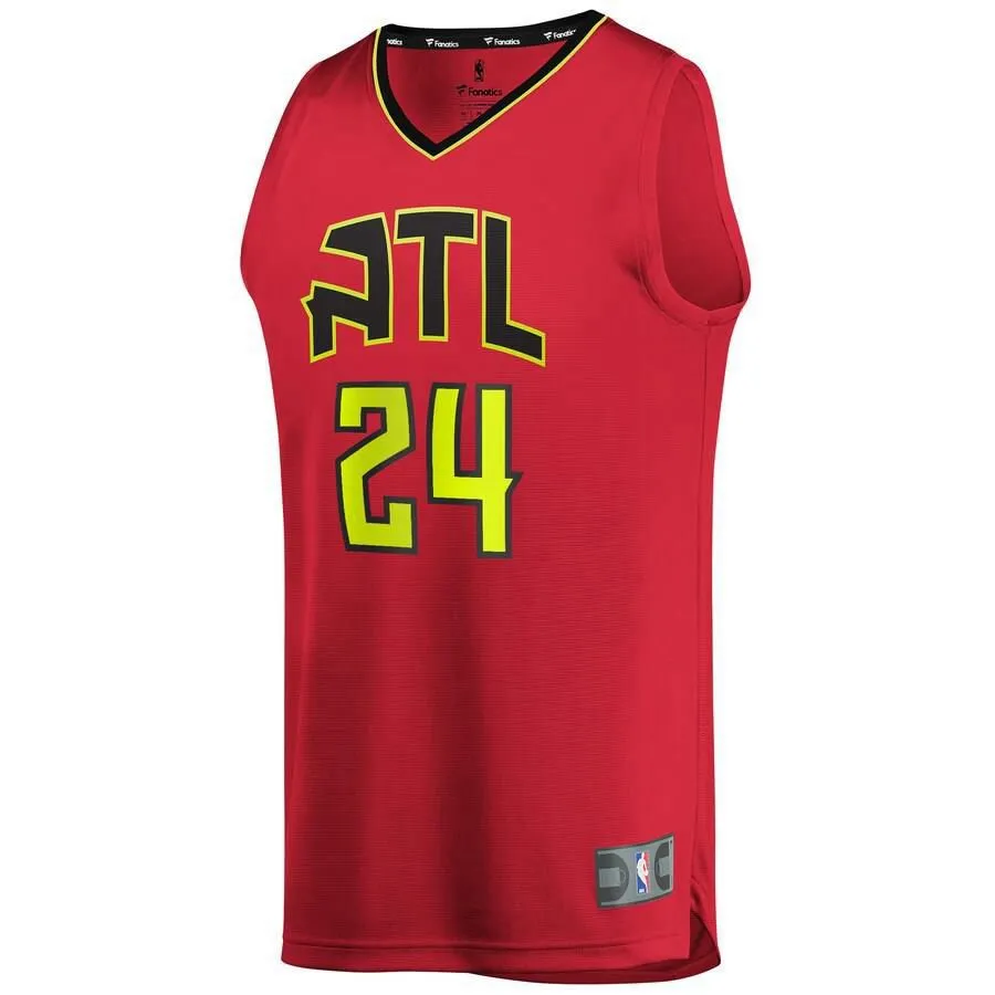 Atlanta Hawks Bruno Fernando Fanatics Branded Replica Fast Break Player Statement Jersey Kids - Red | Ireland T9137U9