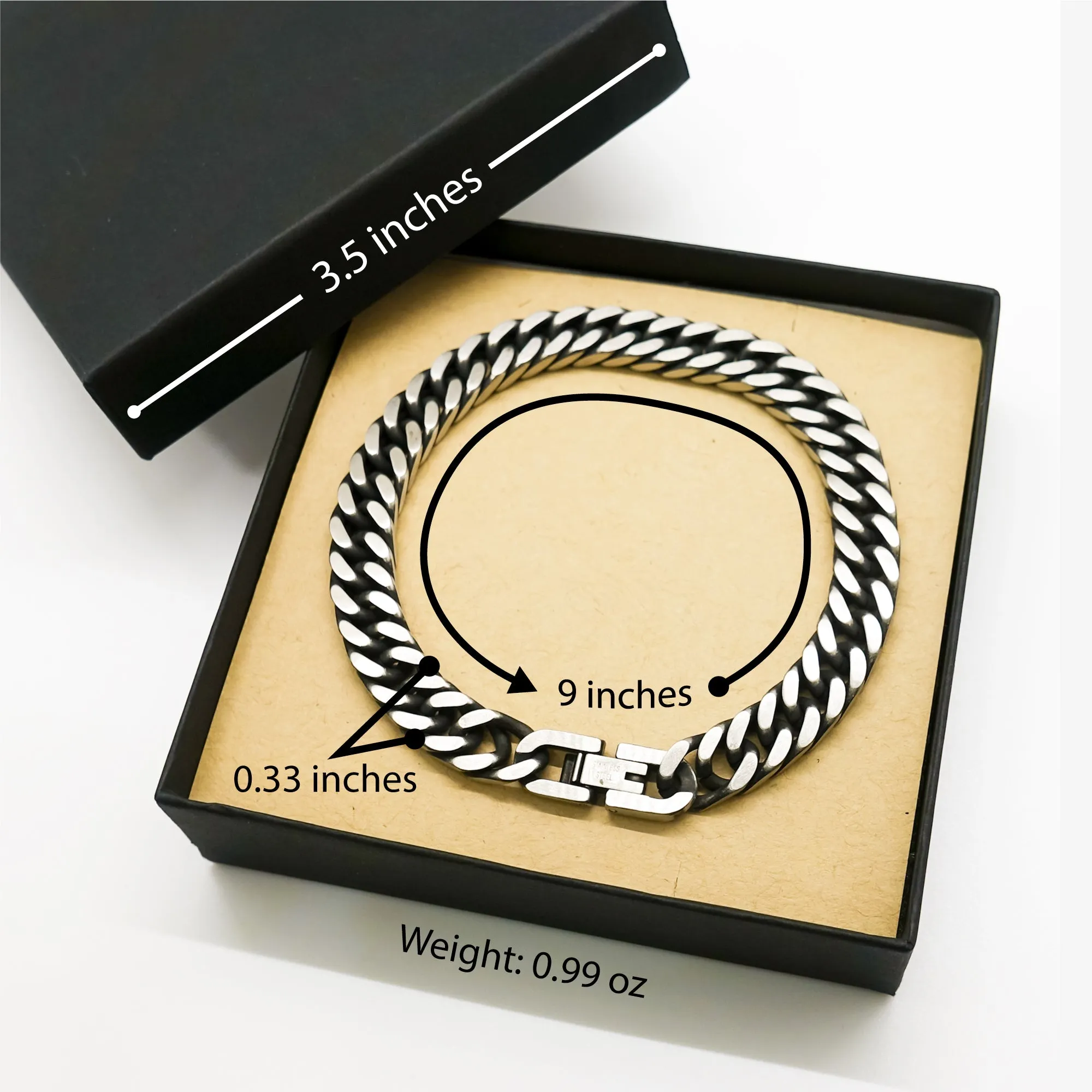 Aunt Gift. Birthday Meaningful Gifts for Aunt, To me You are the World. Standout Appreciation Gifts, Cuban Link Chain Bracelet with Message Card for Aunt