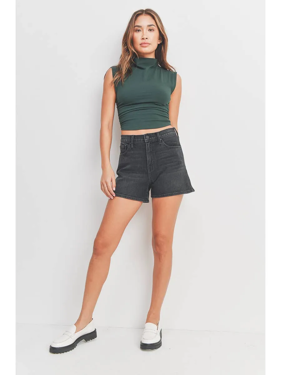 Back in Black Mom Shorts