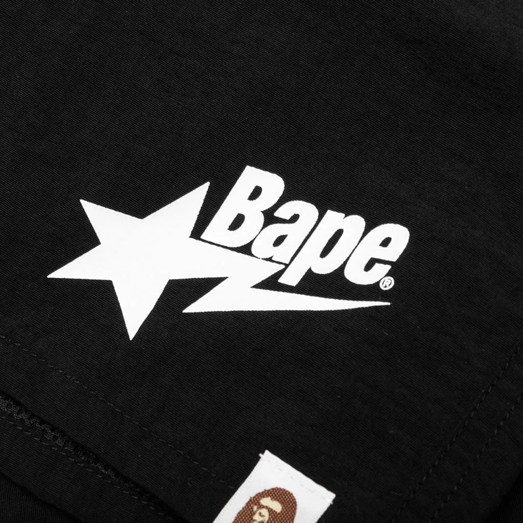 Bape Sta Logo Beach Shorts - Black