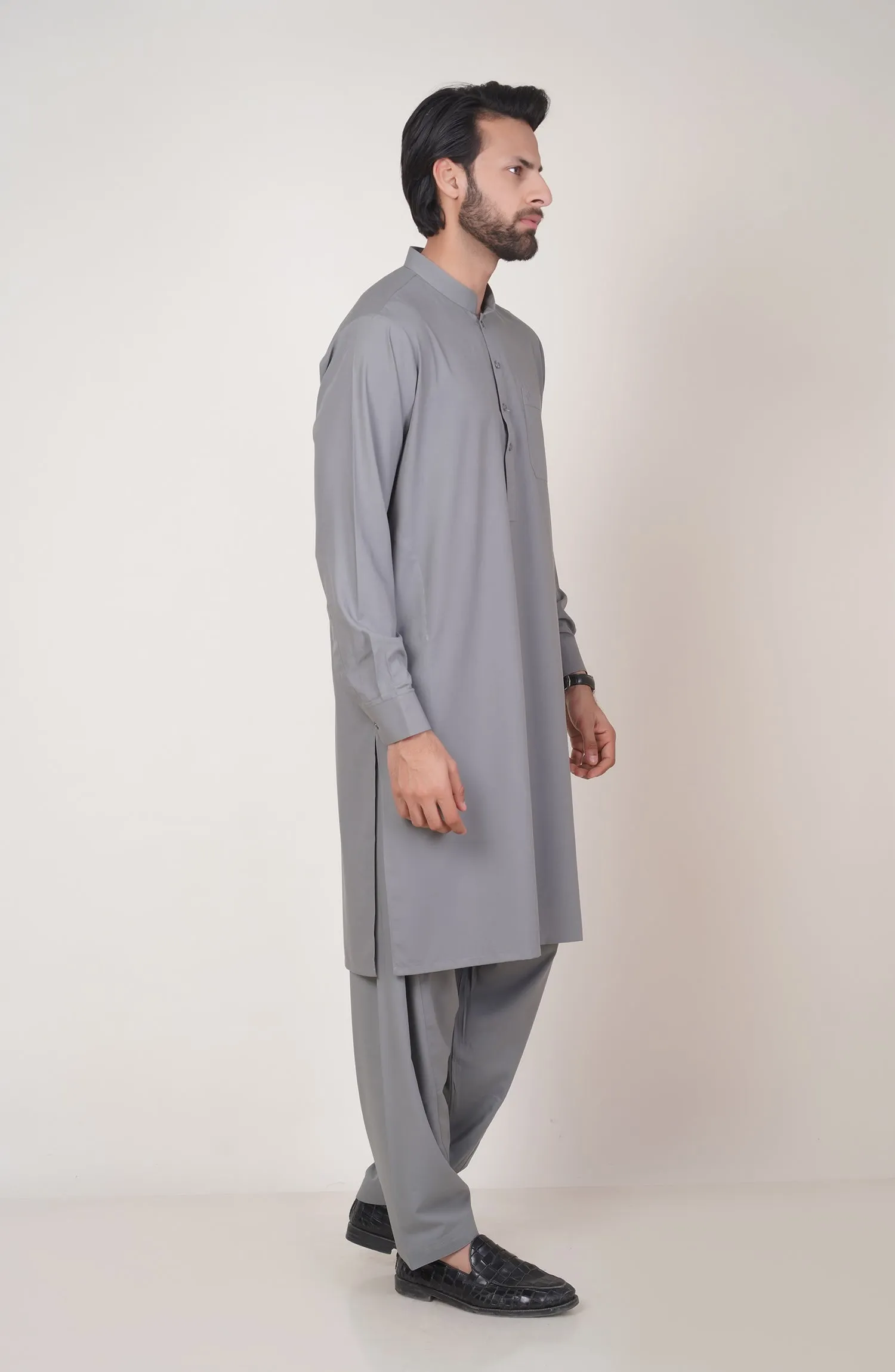 Basic Band Collar Shalwar Suit