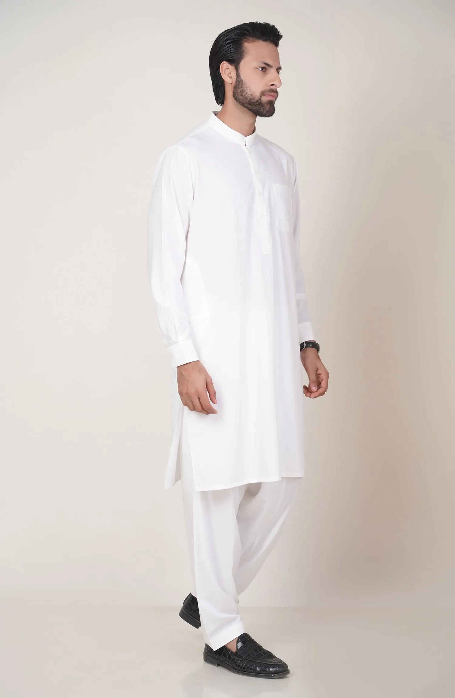 Basic Band Collar Shalwar Suit