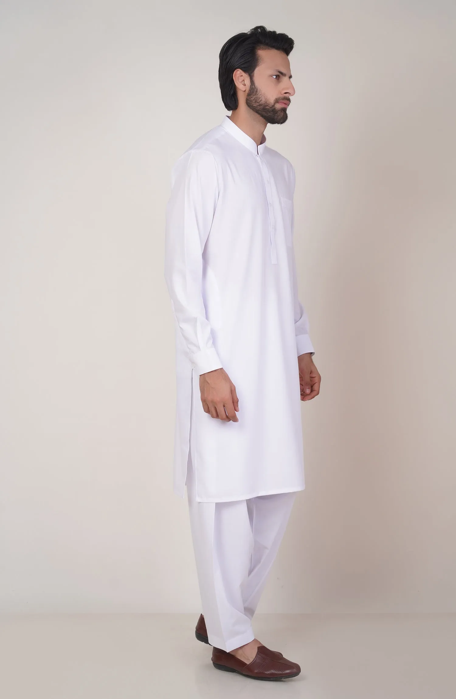 Basic Band Collar Shalwar Suit