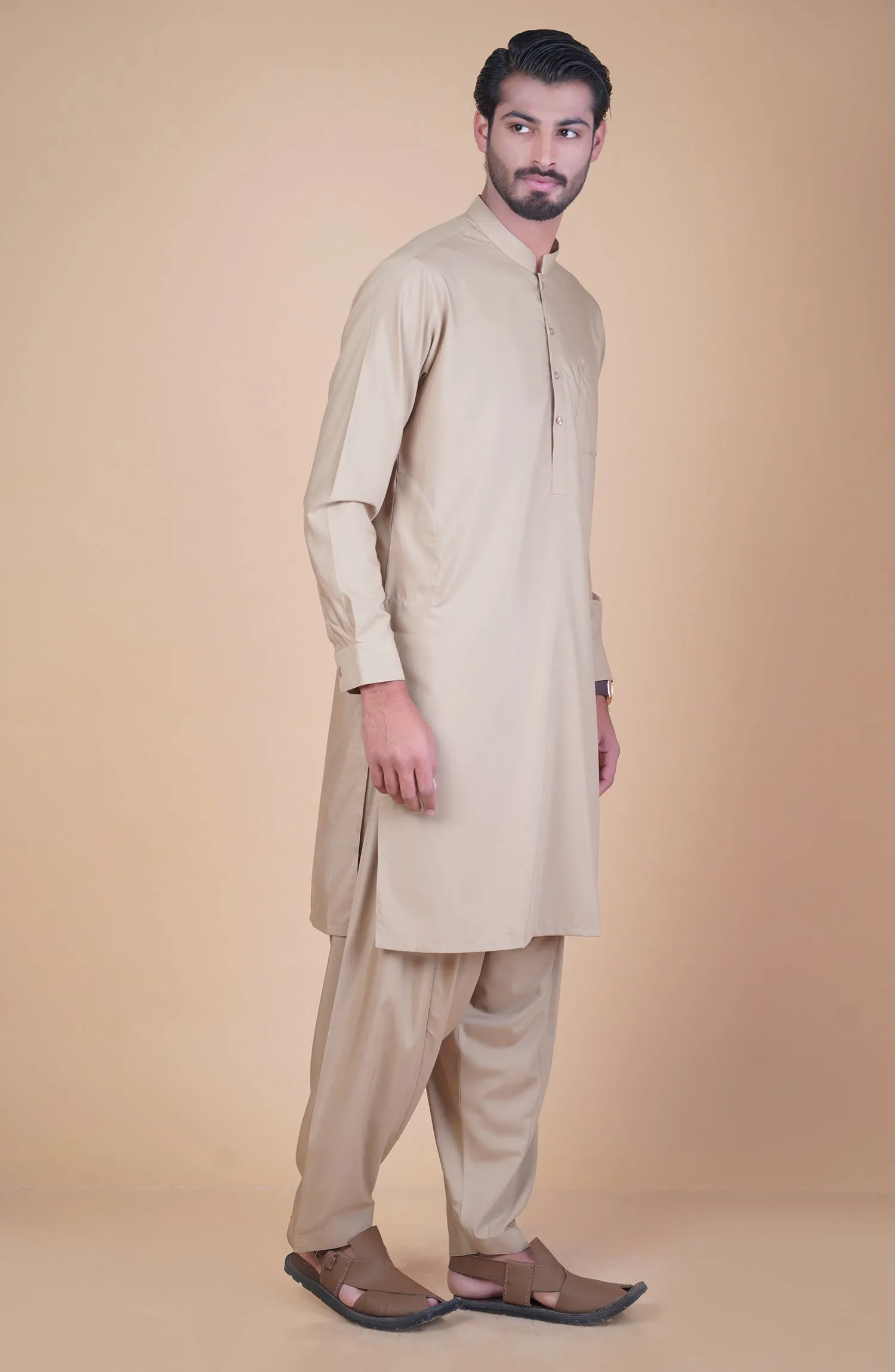 Basic Band Collar Shalwar Suit