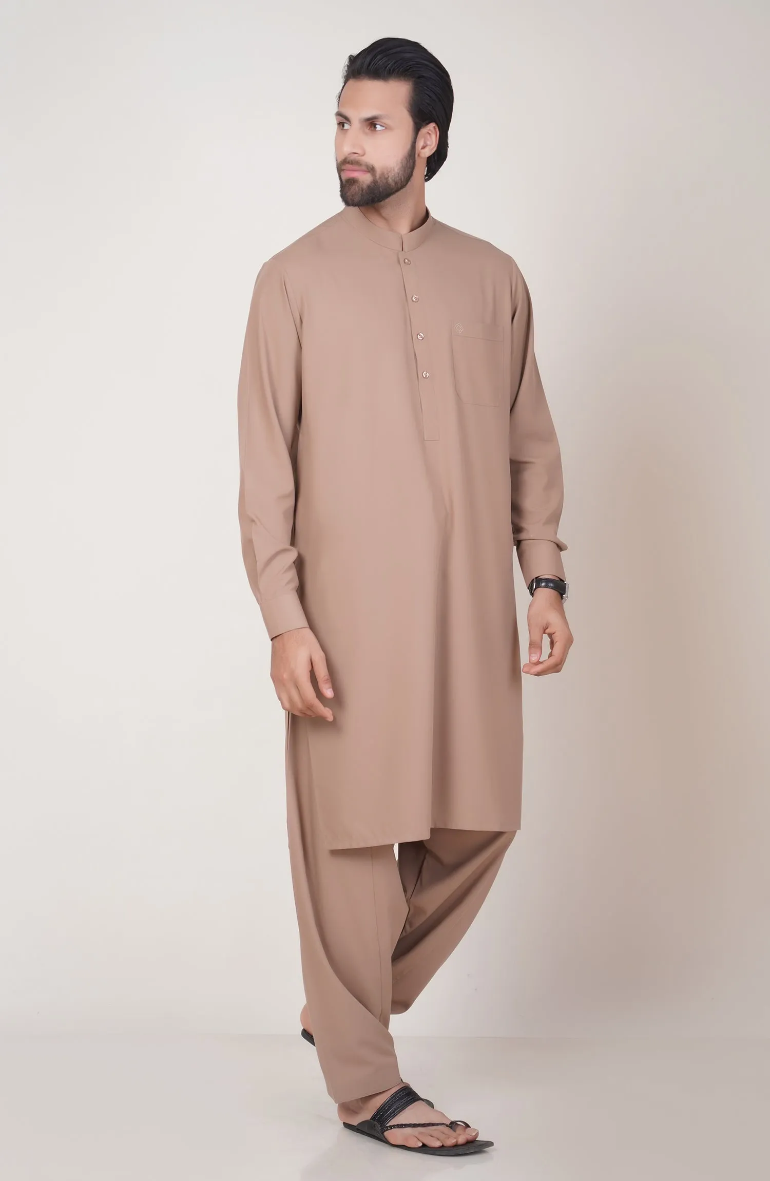 Basic Band Collar Shalwar Suit