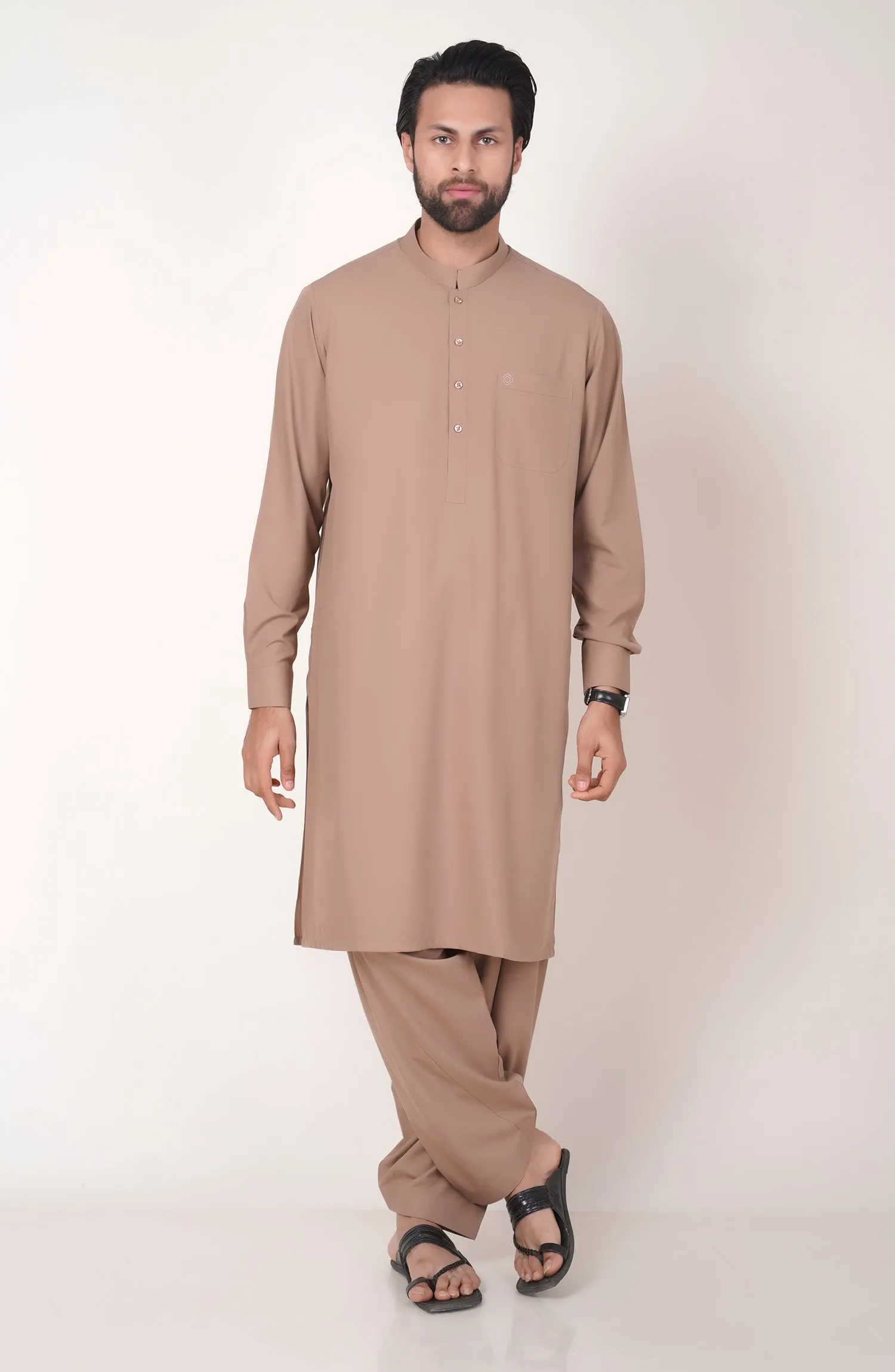 Basic Band Collar Shalwar Suit