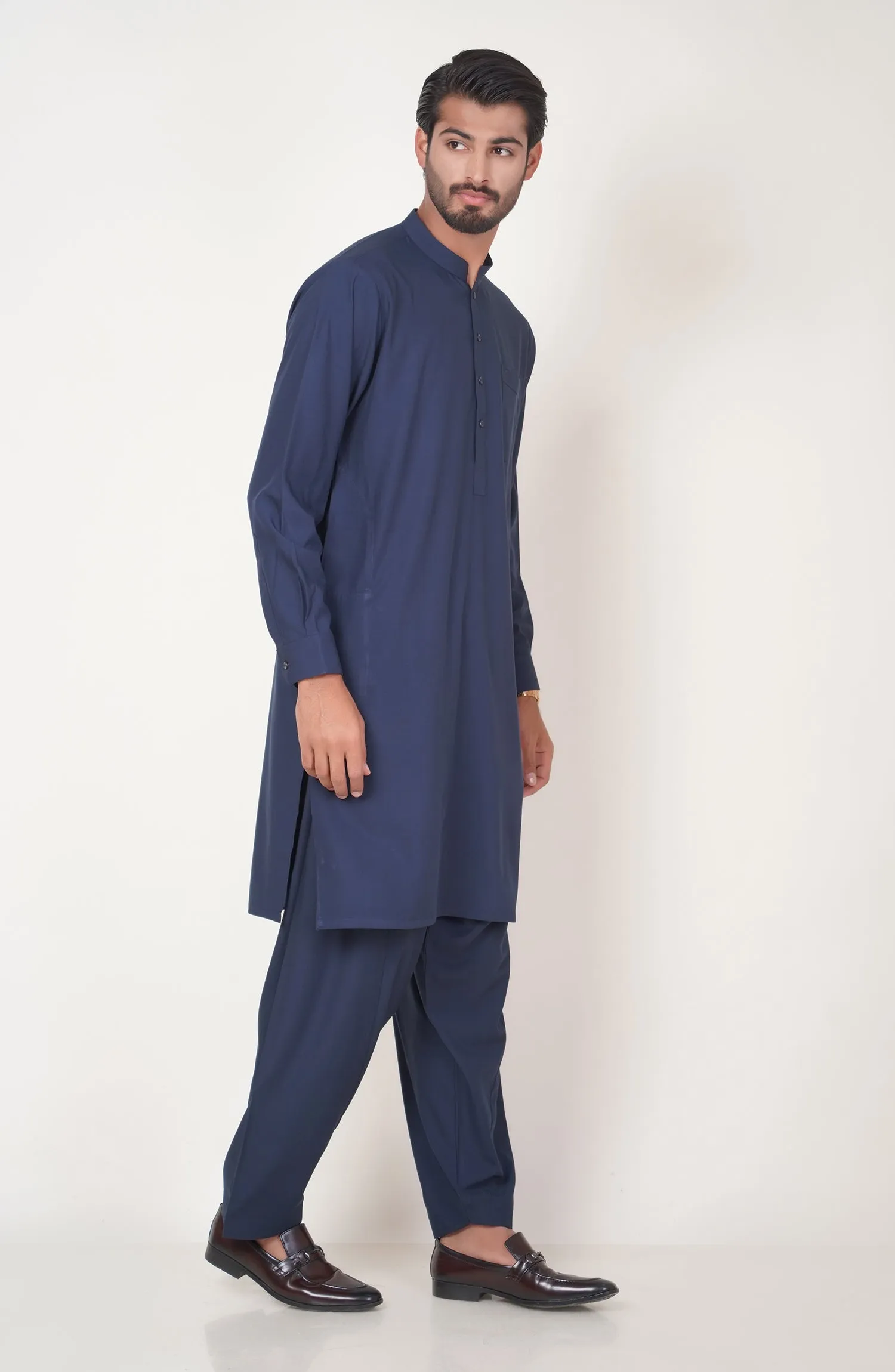 Basic Band Collar Shalwar Suit