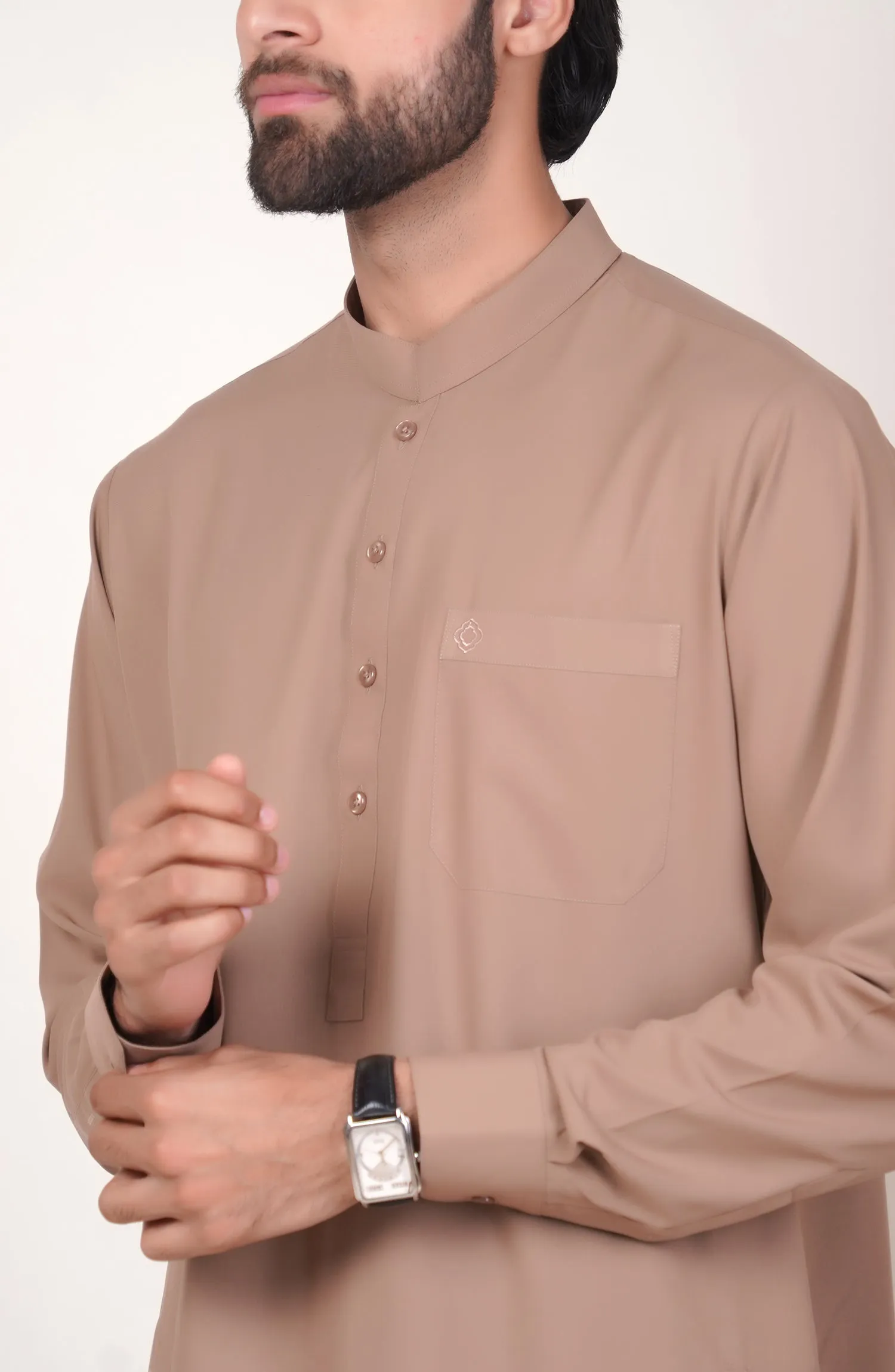 Basic Band Collar Shalwar Suit