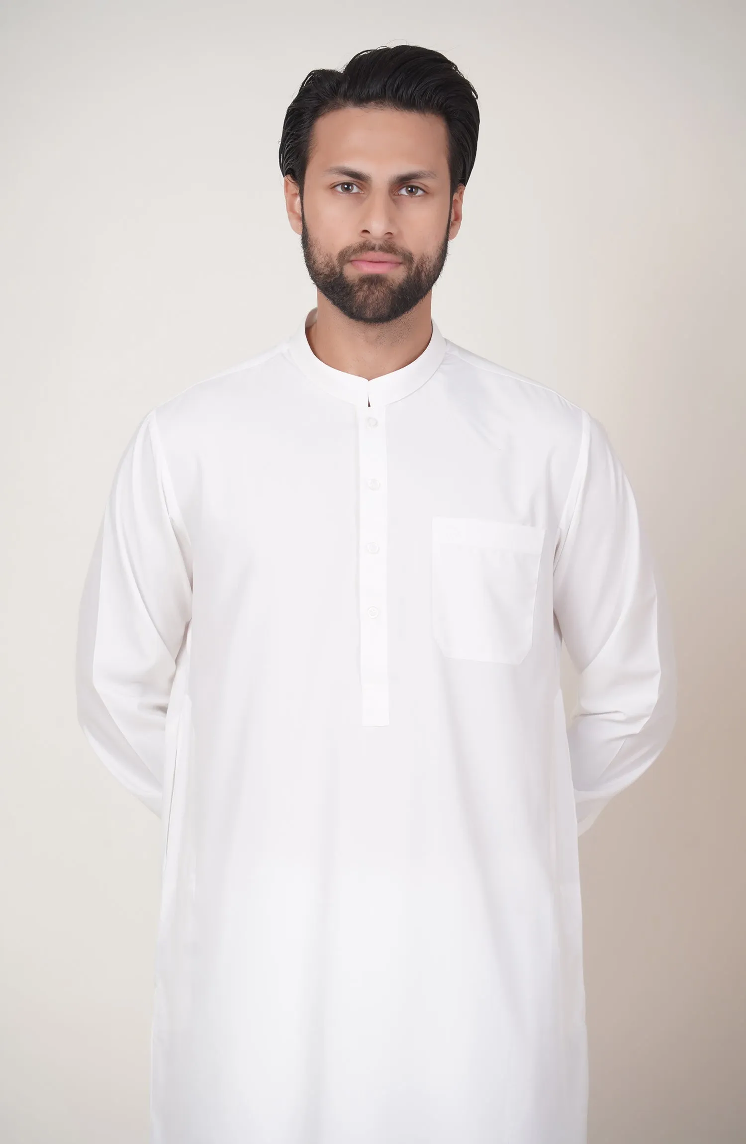 Basic Band Collar Shalwar Suit