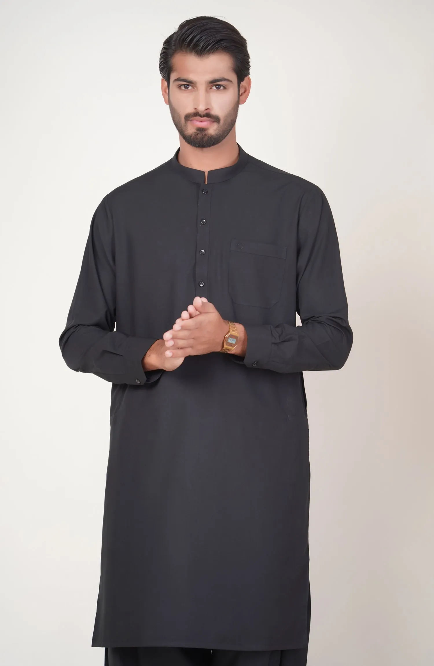 Basic Band Collar Shalwar Suit