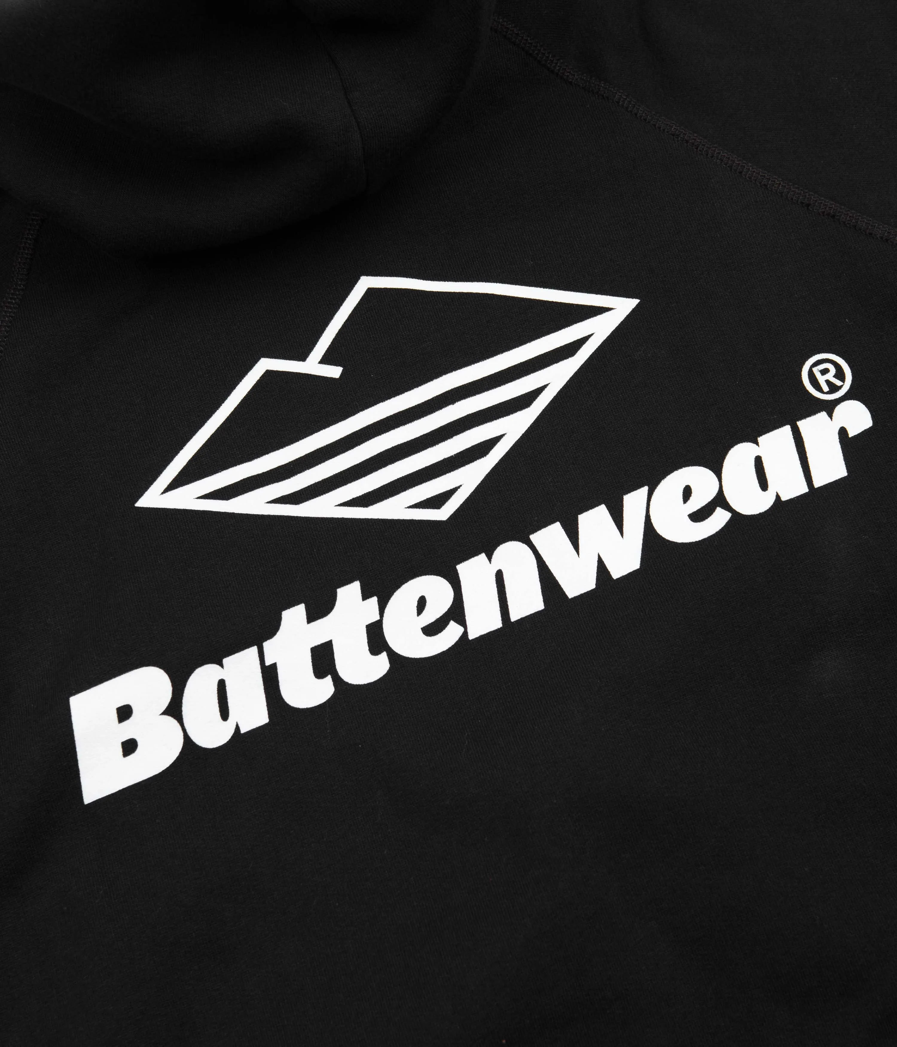 Battenwear Team Reach Up Zip Hoodie - Black