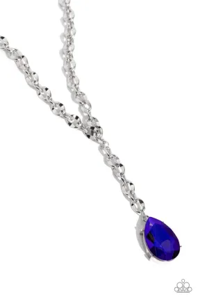 Benevolent Bling Purple Rhinestone Necklace - Paparazzi Accessories