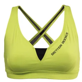 Better Bodies Contrast Short Top - Lime-Black