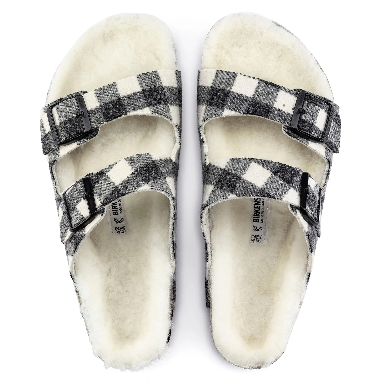 Birkenstock Arizona Plaid Shearling