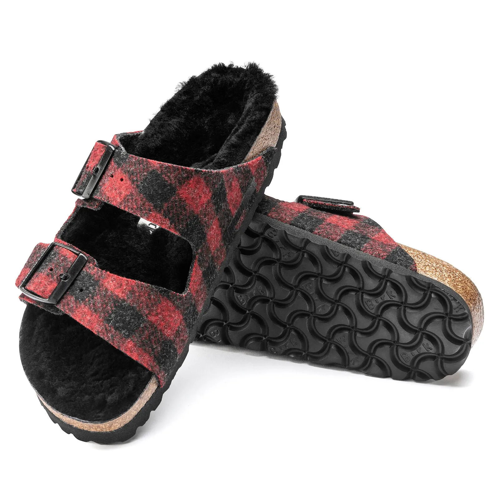 Birkenstock Arizona Plaid Shearling