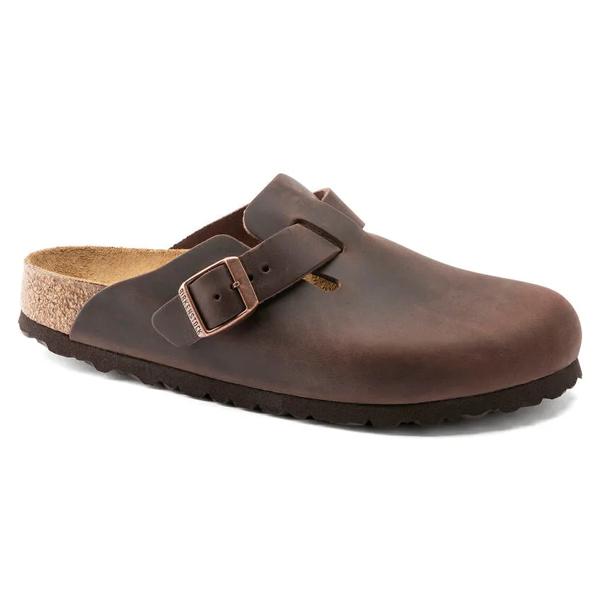 Birkenstock Men's Boston Oiled Leather (Habana - Wide Fit)