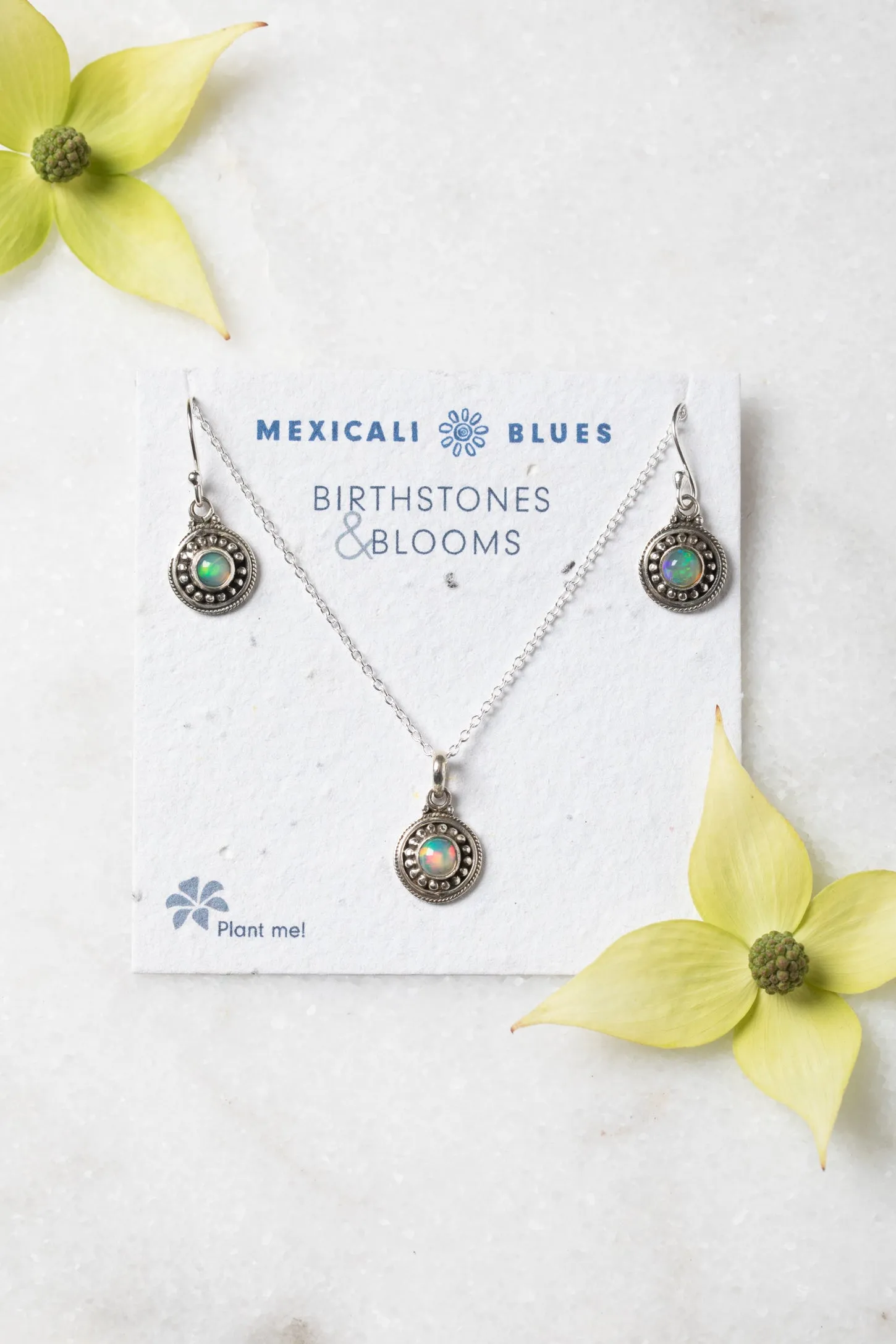 Birthstones and Blooms Gemstone Gift Set