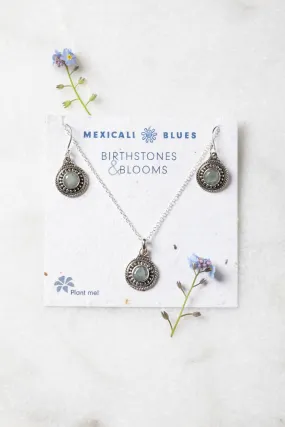 Birthstones and Blooms Gemstone Gift Set