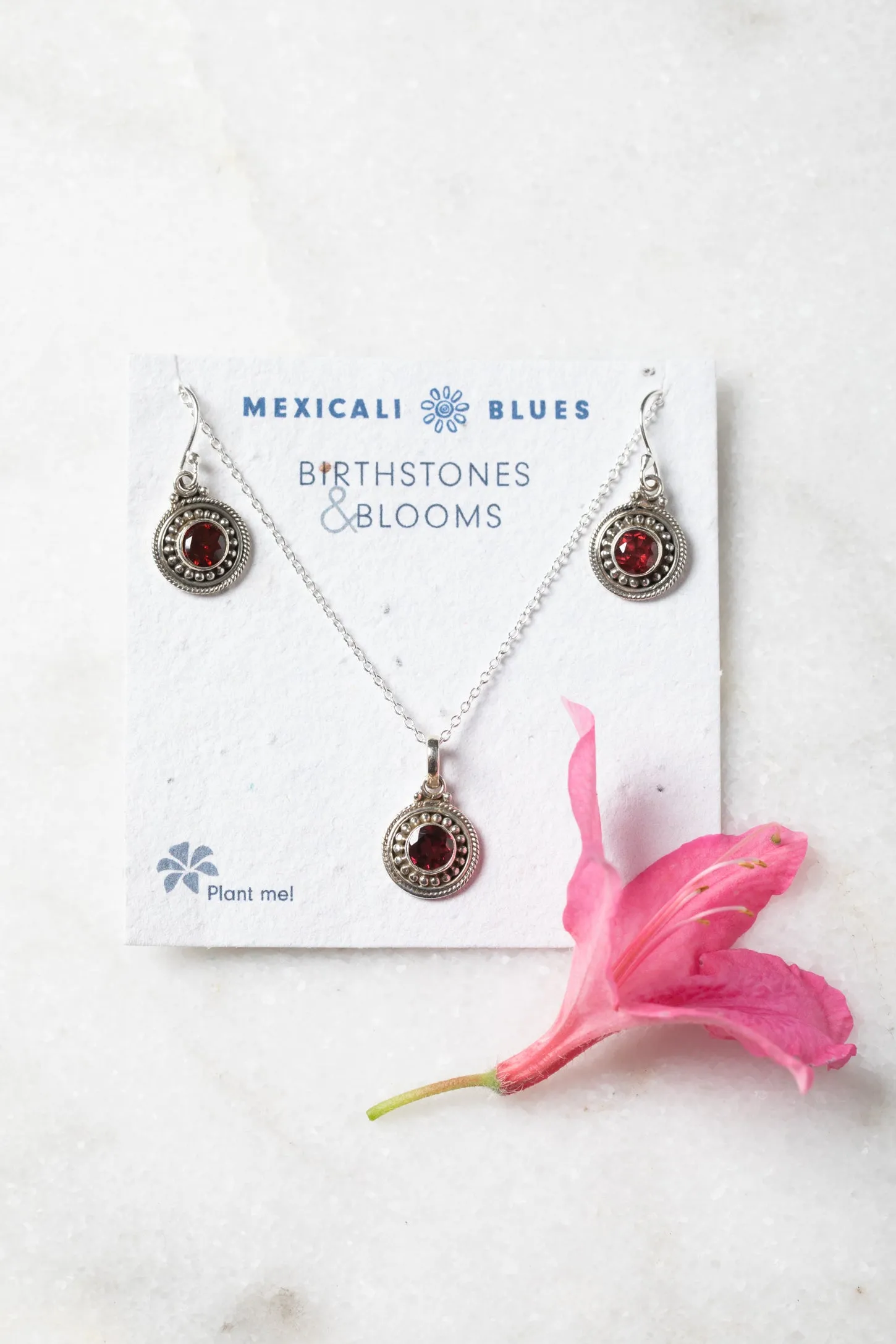 Birthstones and Blooms Gemstone Gift Set