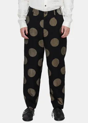 Black & Tan Polka-Dot Paxton Pants