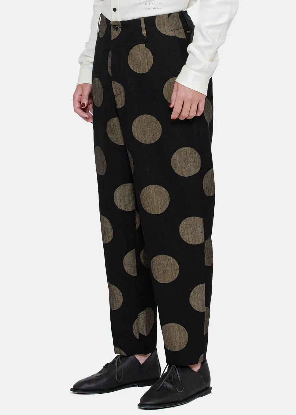 Black & Tan Polka-Dot Paxton Pants