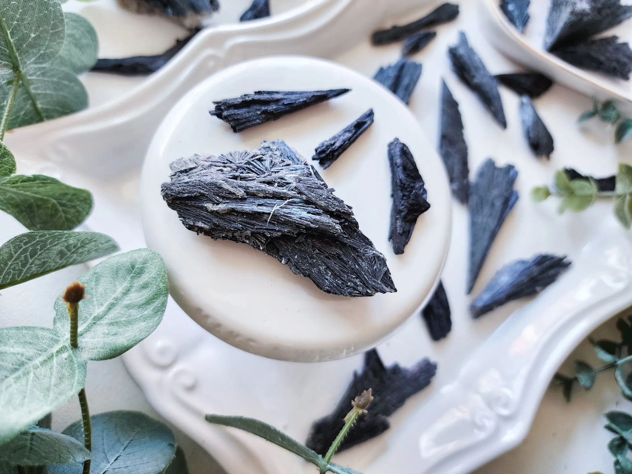 Black Kyanite Fan Blades