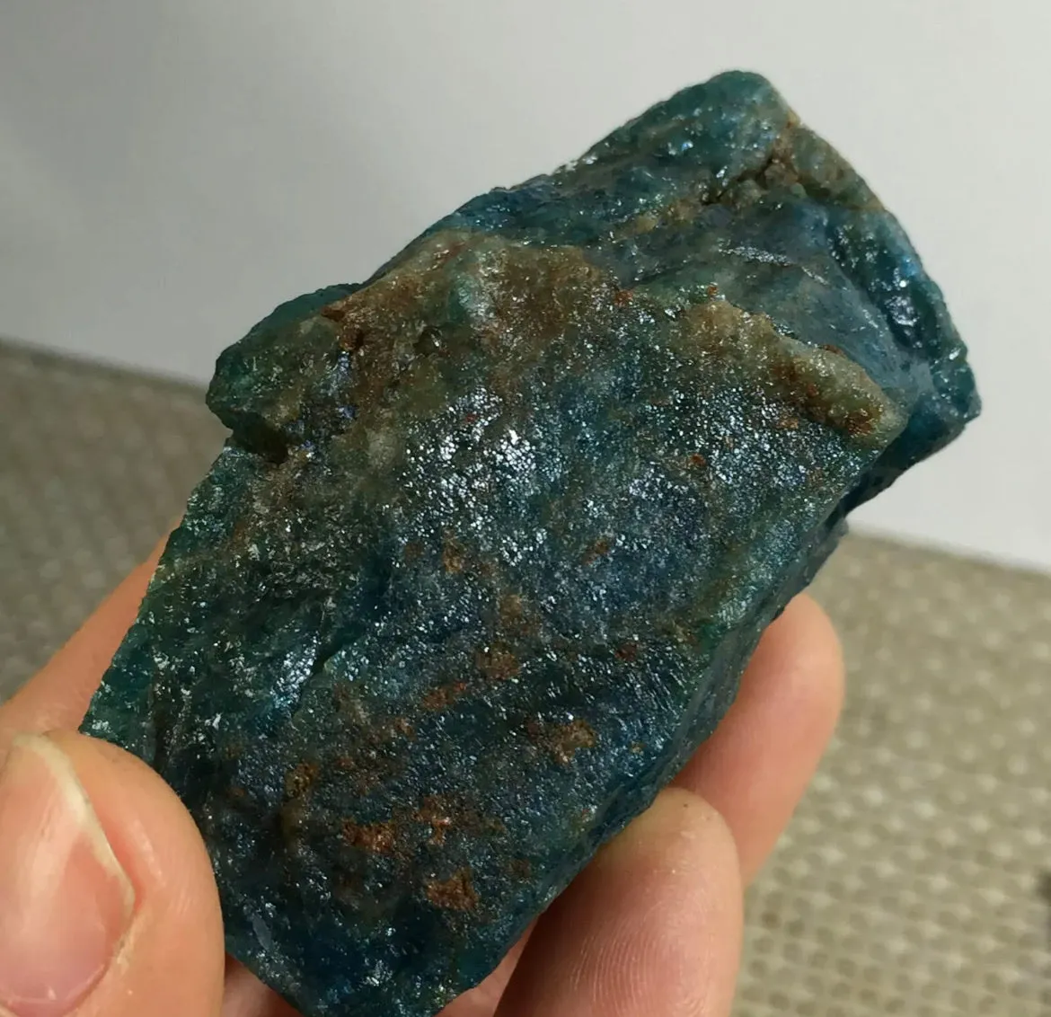 Blue Green Apatite Crystal Stone Natural Mineral Specimen healing gemstone