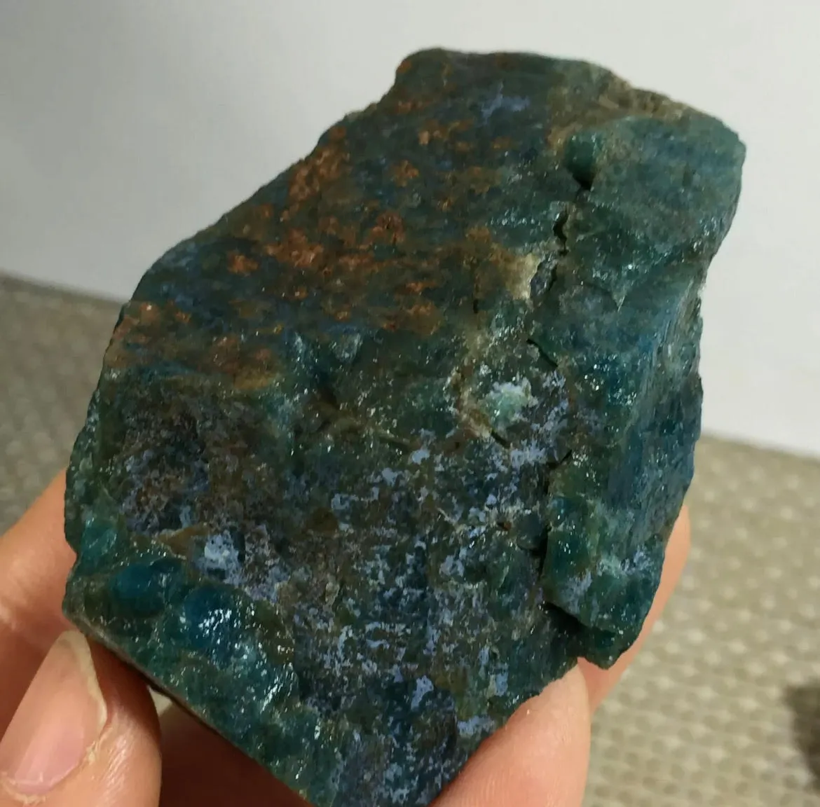 Blue Green Apatite Crystal Stone Natural Mineral Specimen healing gemstone