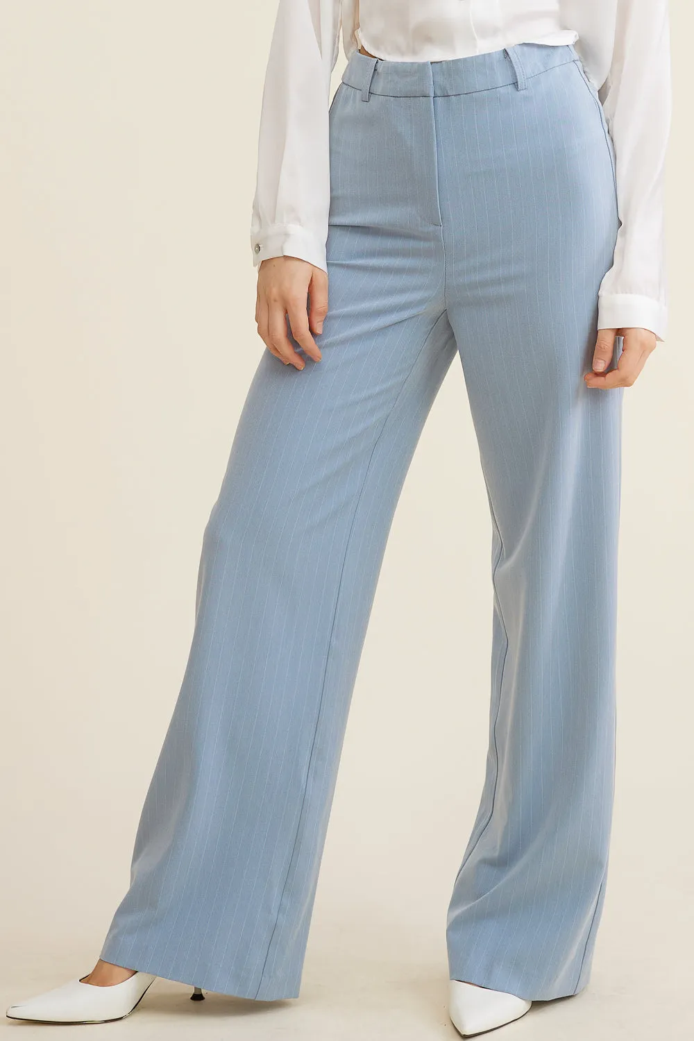 Blue Pinstripe Trouser