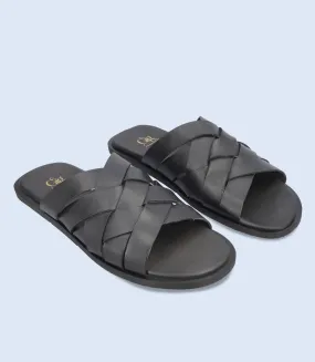 BM6188-BLACK-Men Slipper