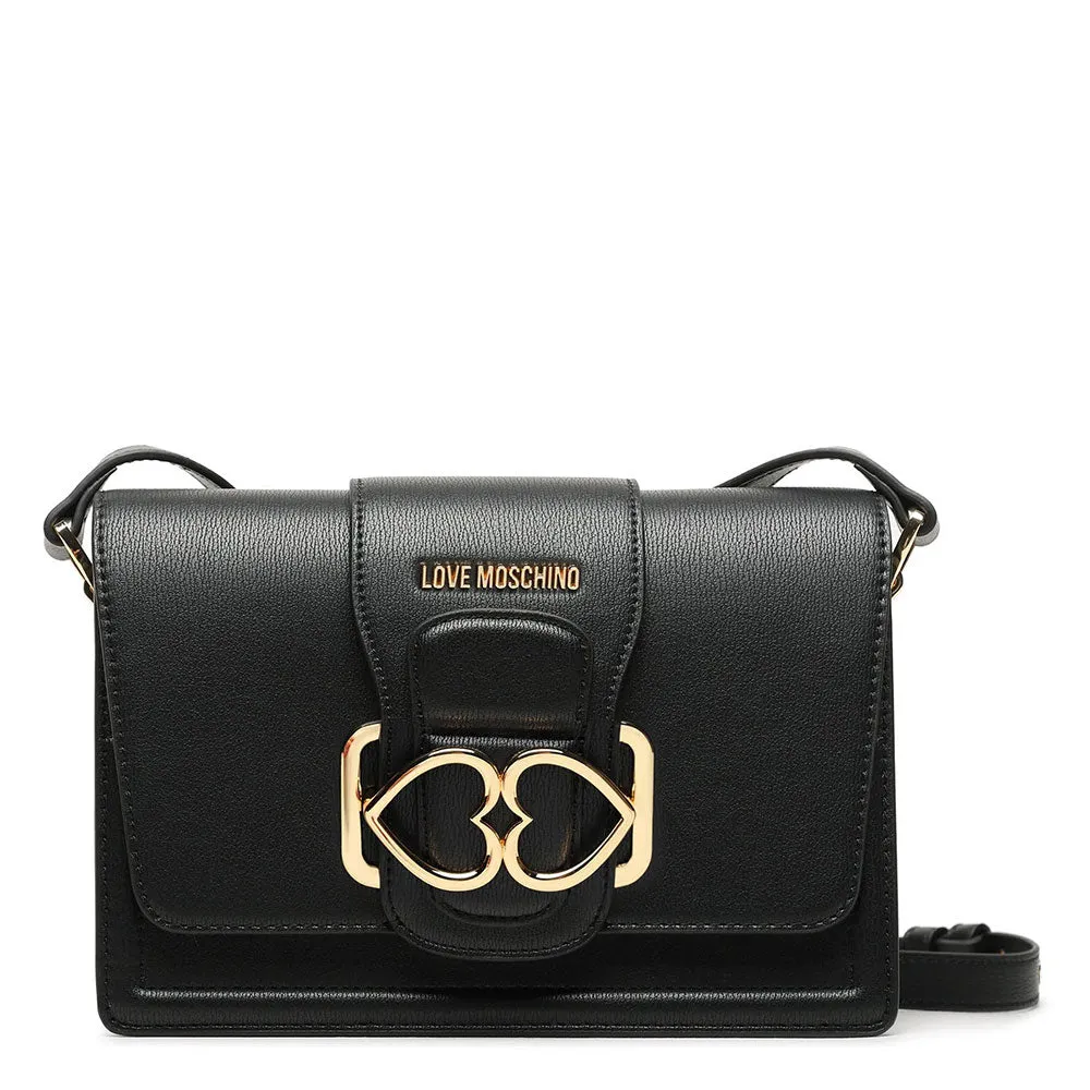 Borsa Donna a Spalla LOVE MOSCHINO linea Love Bridge Nera