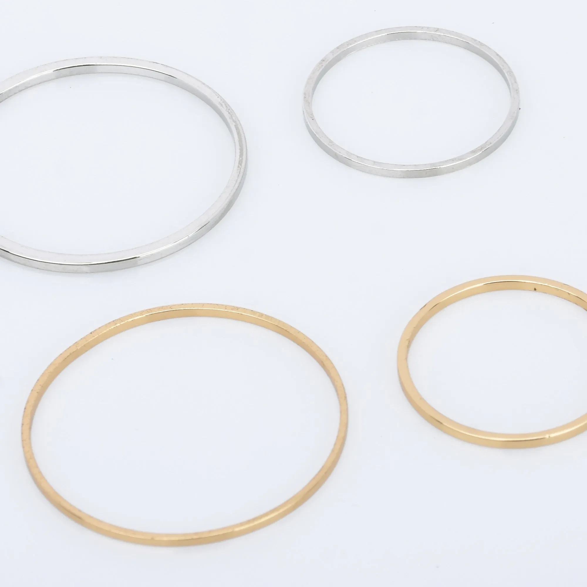 Brass 28mm/20mm Circle Hoop Earrings accessories Round Earrings with single hole Minimalist Earrings Geometric Jewellery 10pcs 102825