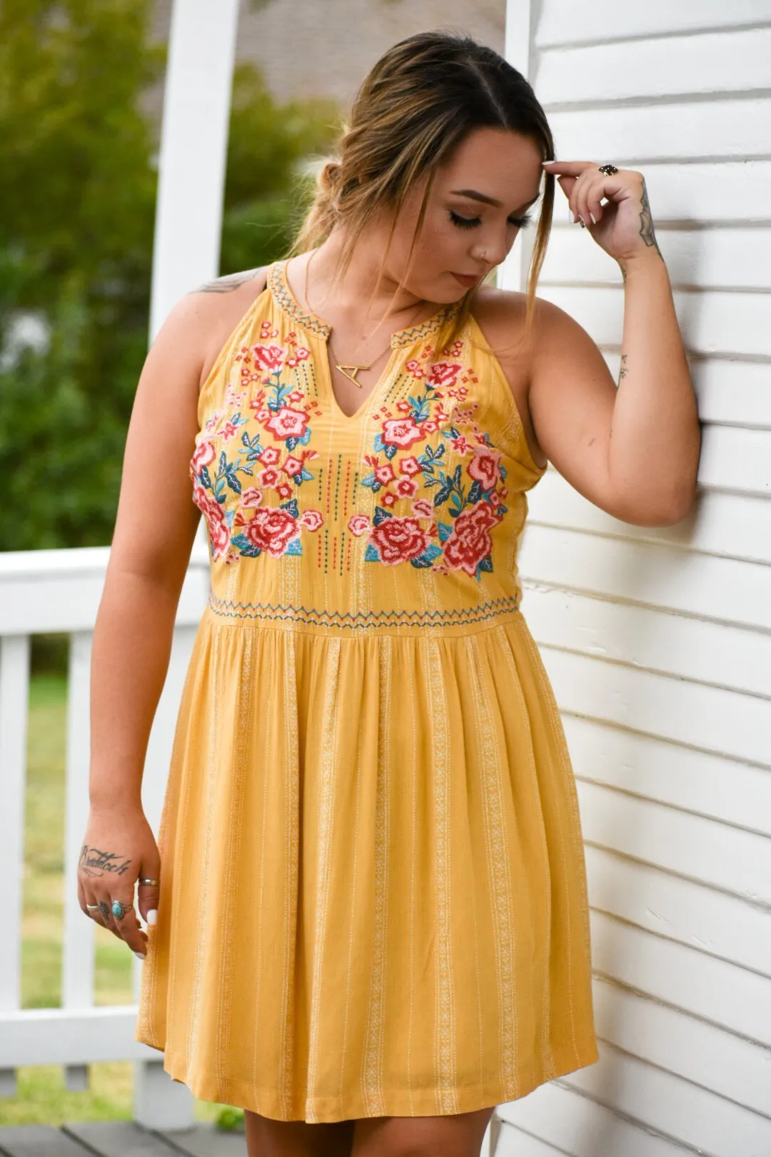 Build My Life Marigold Dress